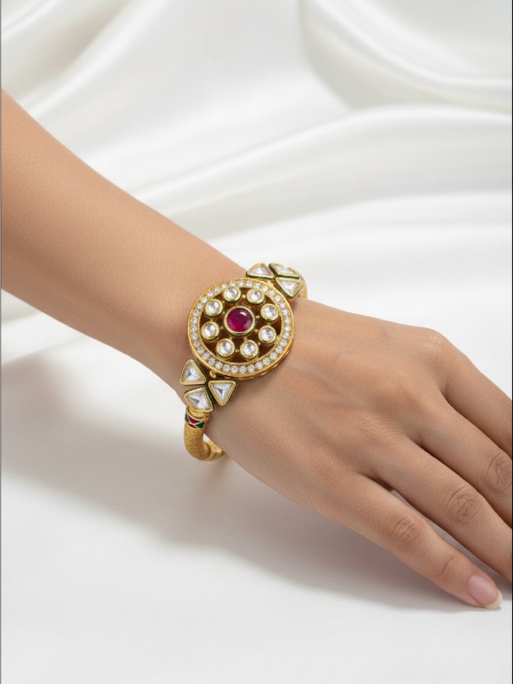Kundan Bangle. - Picture 3 of 4